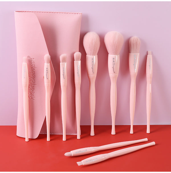 Makeup Brush Set 10 Candy Color Eyeshadow