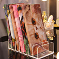 Eyeshadow Tray Storage Box Powder Cake Drawer Compartment Transparent Plastic Desktop Makeup Blush Cosmetics Storage Shelf