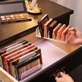 Eyeshadow Tray Storage Box Powder Cake Drawer Compartment Transparent Plastic Desktop Makeup Blush Cosmetics Storage Shelf