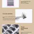 Ten Rows Of W50 False Eyelashes Capacity Segmented Hair