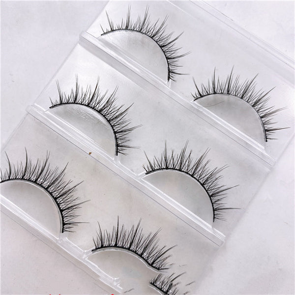 Tips And Tails Clusters Thickened Sparse Long A-type False Eyelashes With Glue