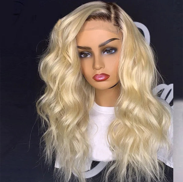 Perruque blonde humaine