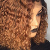 ombre burgundy bob lace front wig