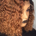 ombre burgundy bob lace front wig
